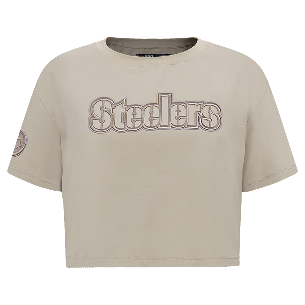 PLAYERA CROP NFL PITTSBURGH STEELERS NEUTRAL PARA MUJER