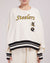 SUDADERA DE CUELLO REDONDO NFL PITTSBURGH STEELERS RETRO CLASSICS PARA MUJER