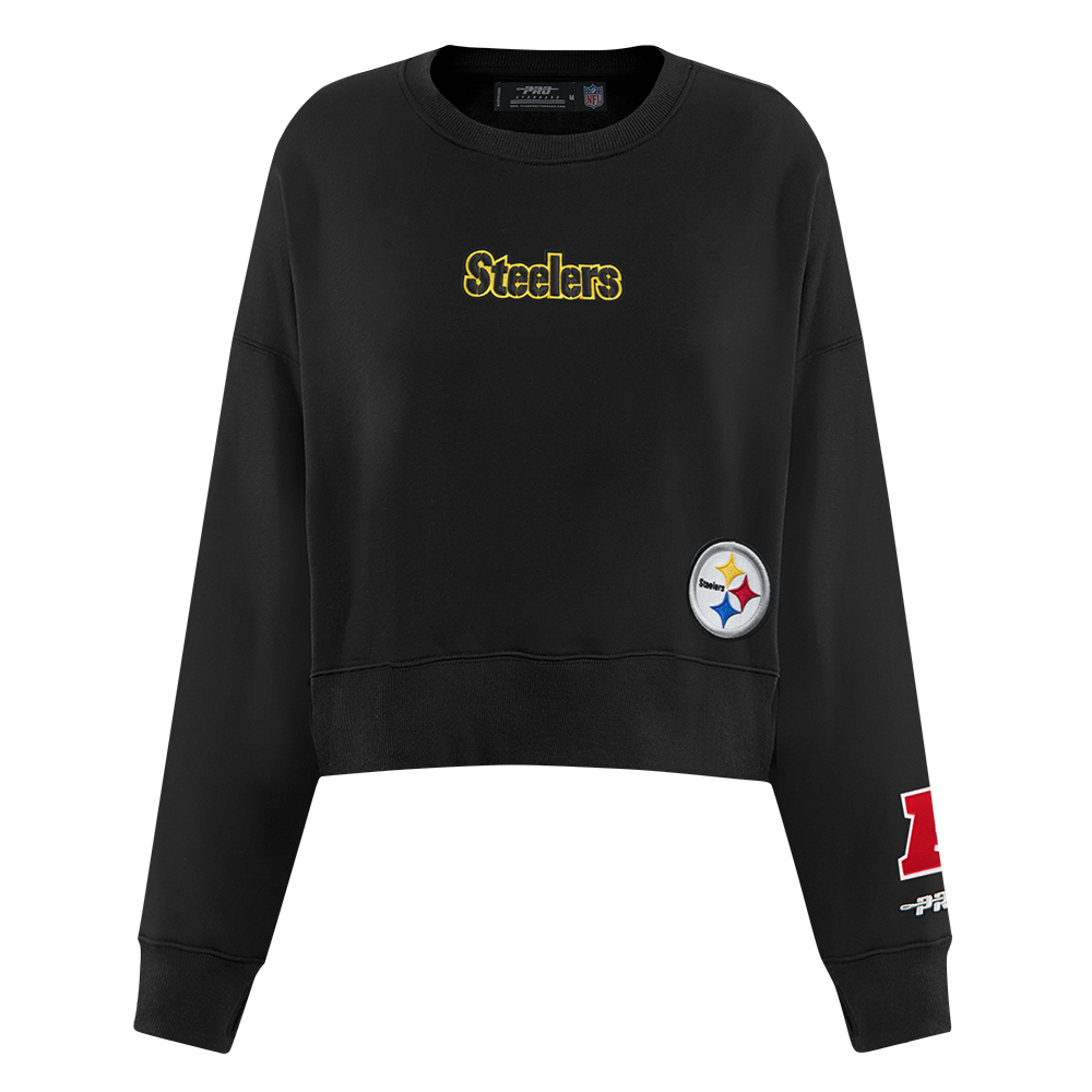 SUDADERA DE CUELLO REDONDO NFL PITTSBURGH STEELERS WINGSPAN PARA MUJER