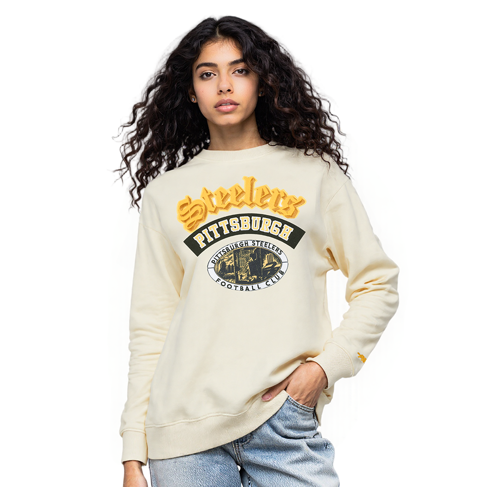 SUDADERA DE CUELLO REDONDO NFL PITTSBURGH STEELERS BEST OF PARA MUJER