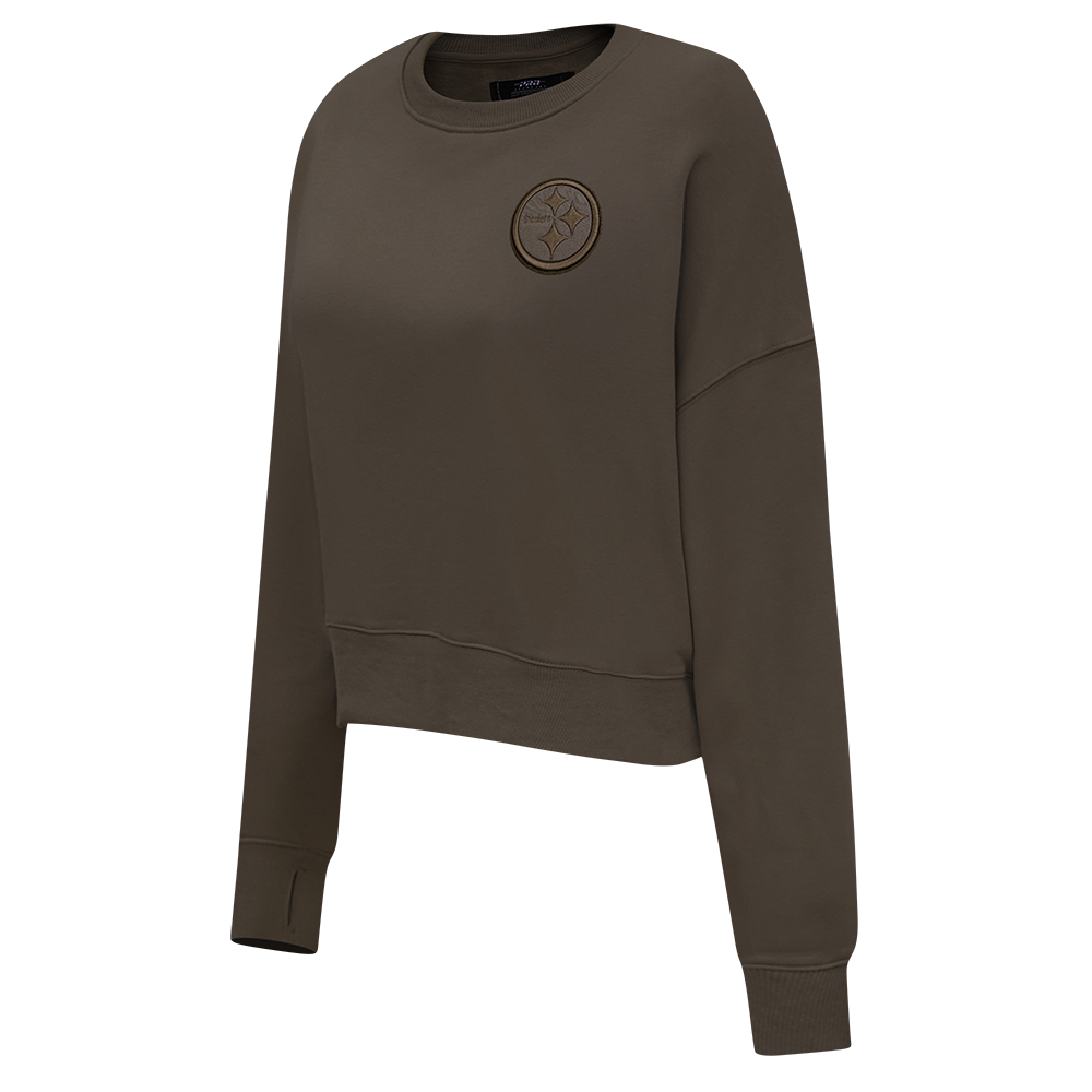 SUDADERA DE CUELLO REDONDO NFL PITTSBURGH STEELERS NEUTRAL PARA MUJER