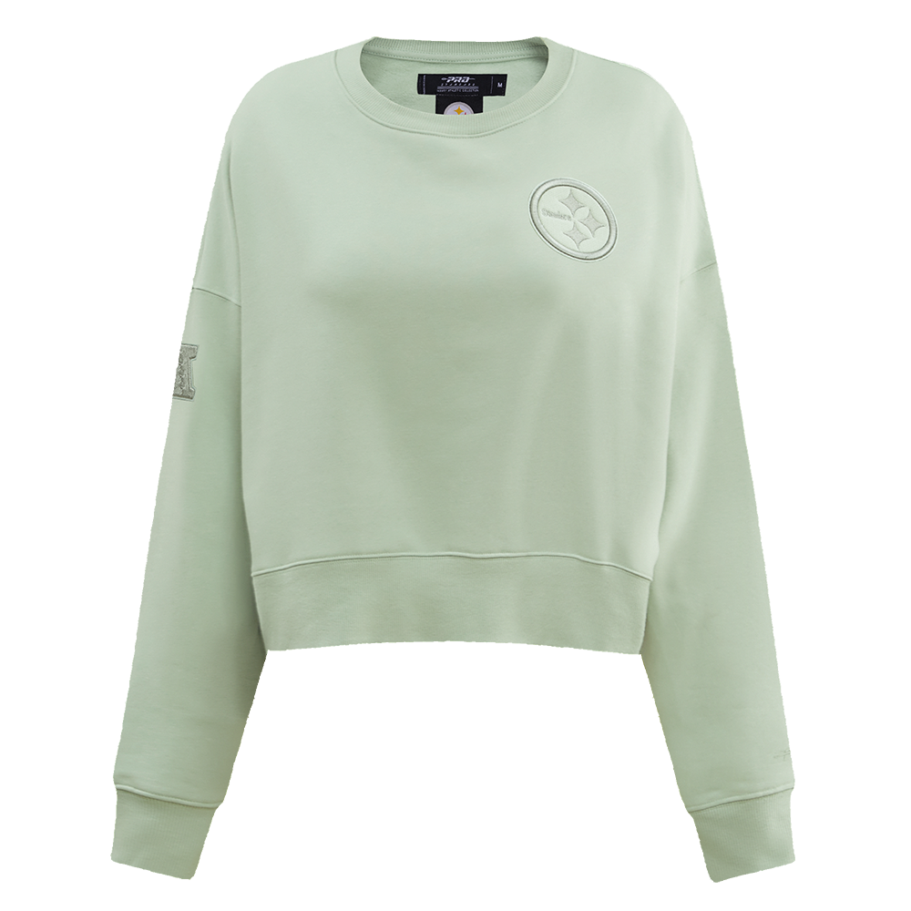 SUDADERA DE CUELLO REDONDO NFL PITTSBURGH STEELERS NEUTRAL PARA MUJER