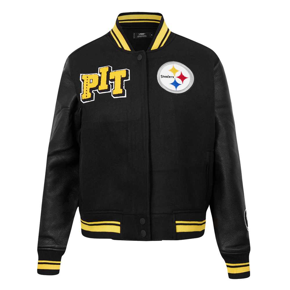 CHAMARRA UNIVERSITARIA NFL PITTSBURGH STEELERS MASH UP PARA MUJER