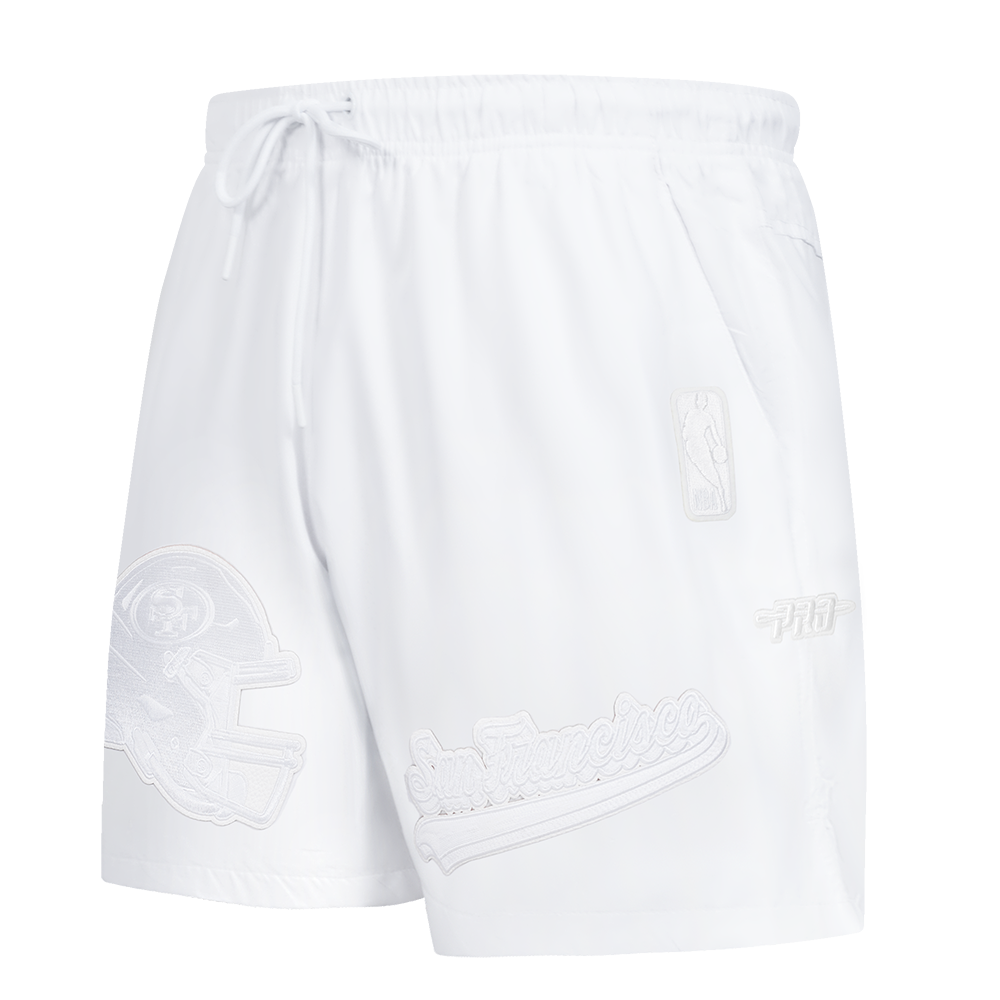 SHORTS DE ALGODÓN NFL SAN FRANCISCO 49ERS WHITE OUT