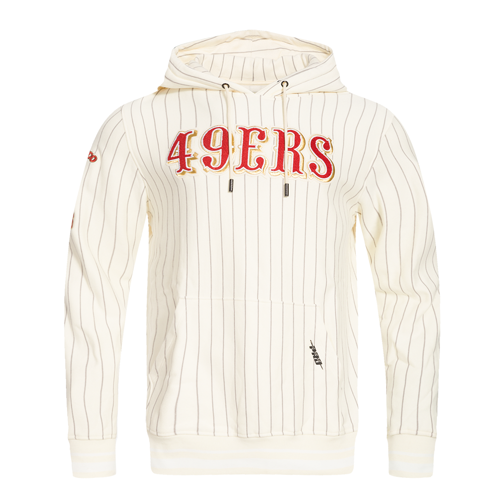 SUDADERA CON GORRO NFL SAN FRANCISCO 49ERS PINSTRIPE RETRO CLASSIC