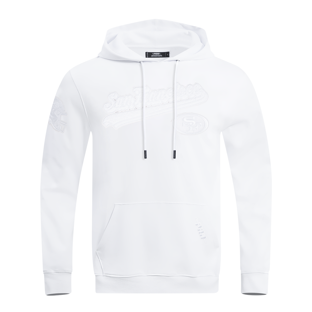SUDADERA CON GORRO NFL SAN FRANCISCO 49ERS WHITE OUT