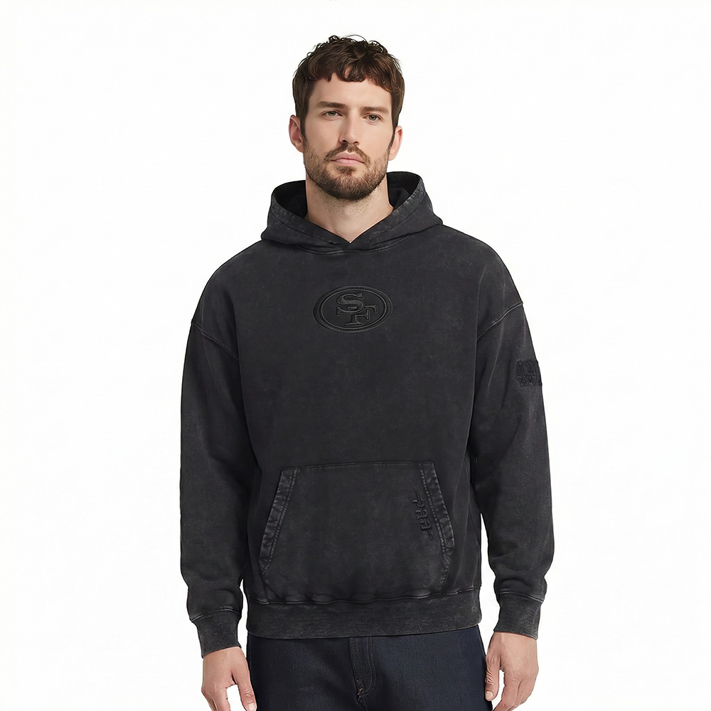 SUDADERA CON GORRO NFL SAN FRANCISCO 49ERS WASHED CLASSIC PARA HOMBRE
