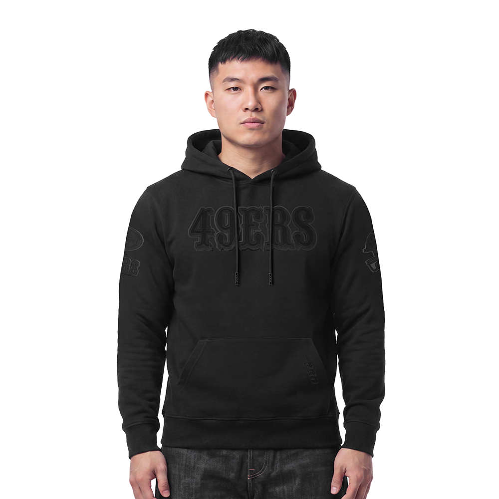 SUDADERA CON GORRO NFL SAN FRANCISCO 49ERS TRIPLE BLACK