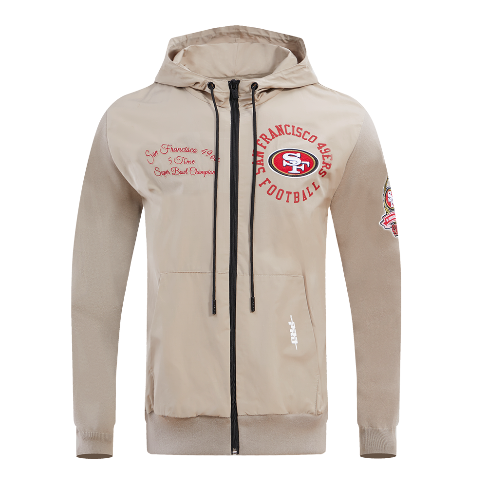 SUDADERA CON CIERRE NFL SAN FRANCISCO 49ERS HYBRID