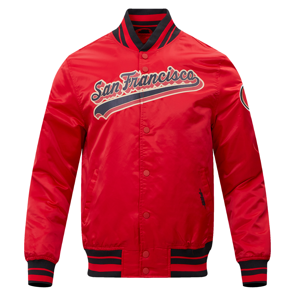 CHAMARRA DE SATÍN NFL SAN FRANCISCO 49ERS SCRIPT TAIL