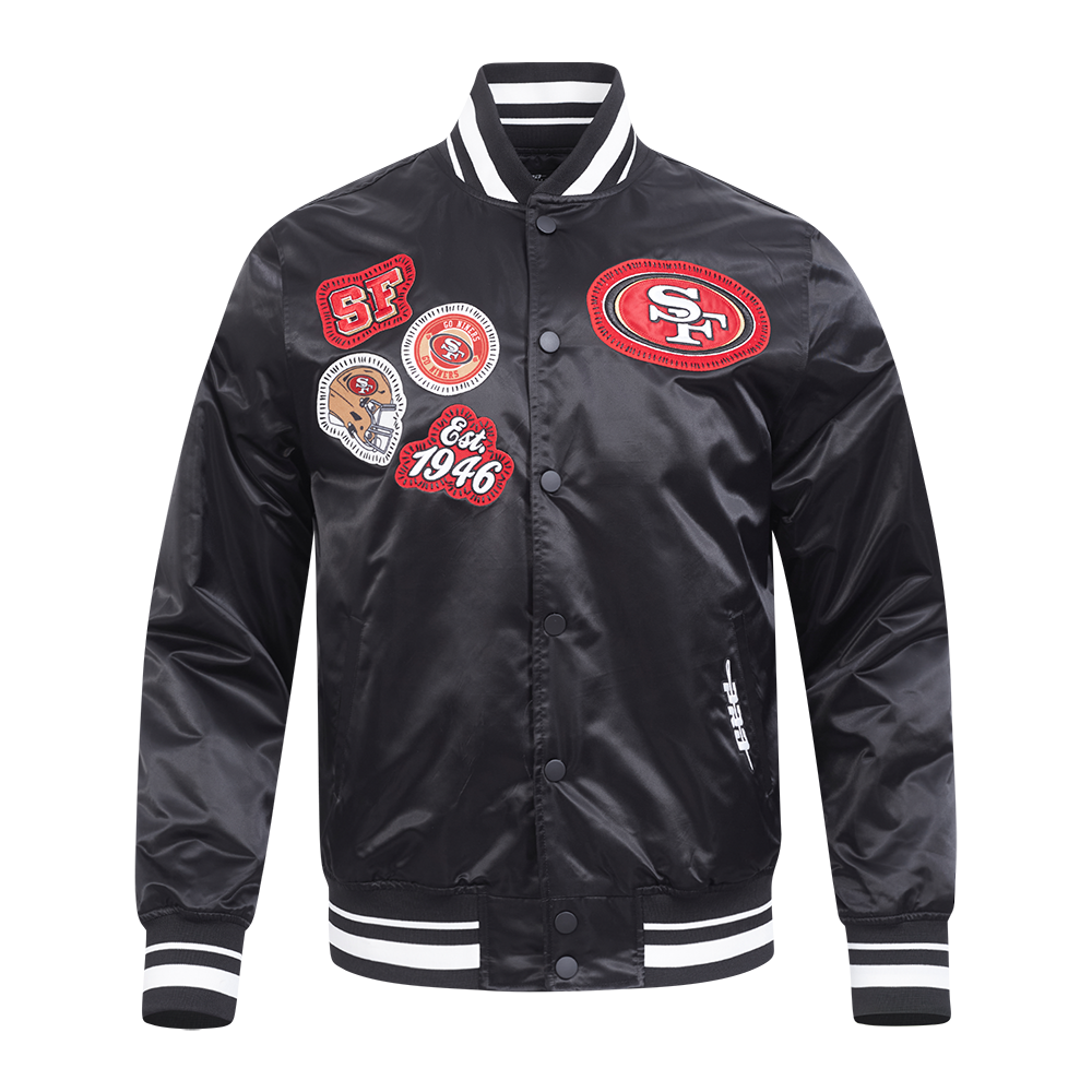 CHAMARRA DE SATÍN NFL SAN FRANCISCO 49ERS DIY PICK STITCH