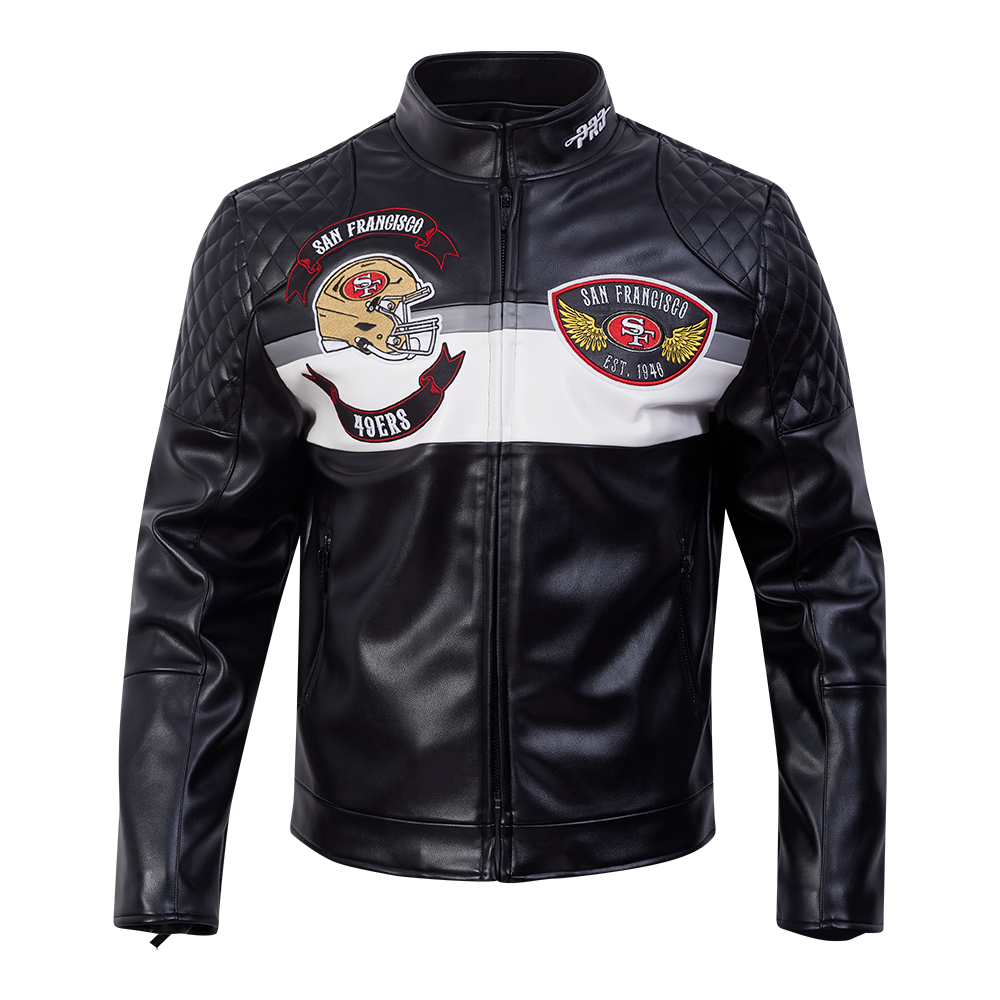 CHAMARRA DE PIEL NFL SAN FRANCISCO 49ERS BORN FOR SPORT