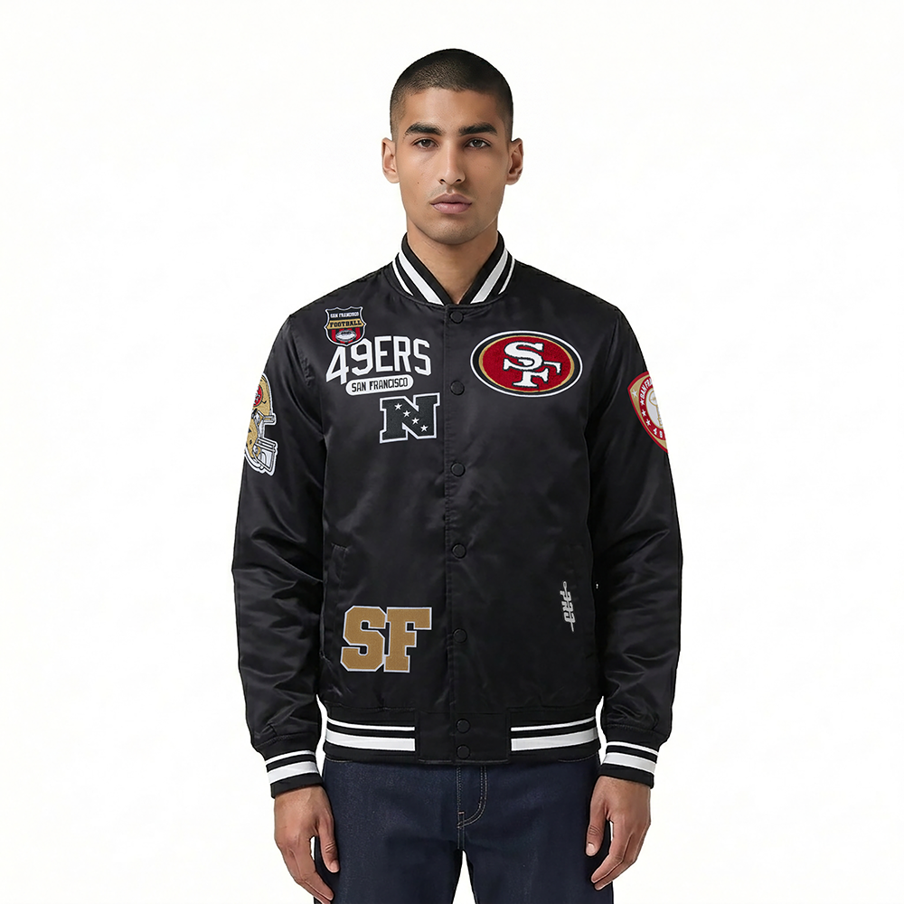 CHAMARRA DE SATIN NFL SAN FRANCISCO 49ERS LETTERMAN