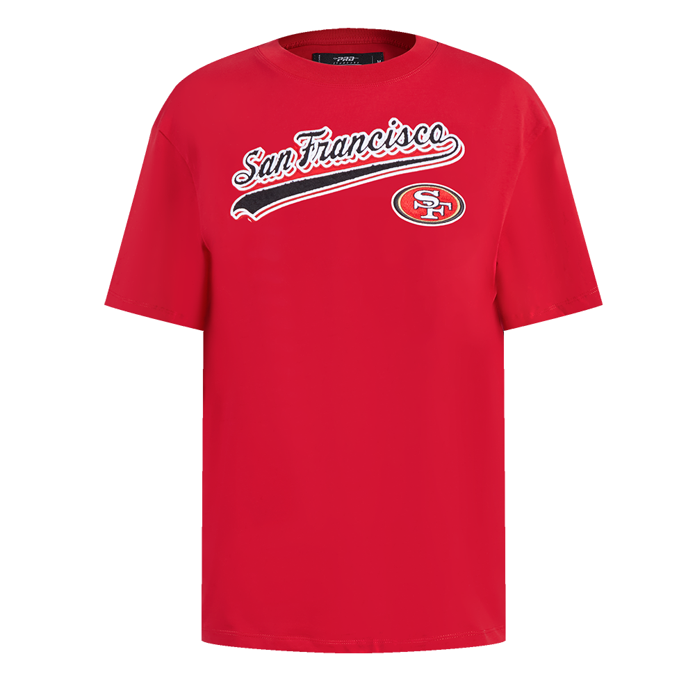 PLAYERA BOYFRIEND NFL SAN FRANCISCO 49ERS SCRIPT TAIL PARA MUJER