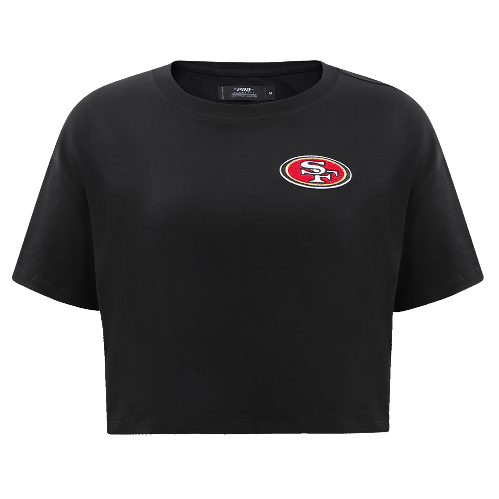 PLAYERA CROP NFL SAN FRANCISCO 49ERS CLASSIC ESSENTIALS PARA MUJER