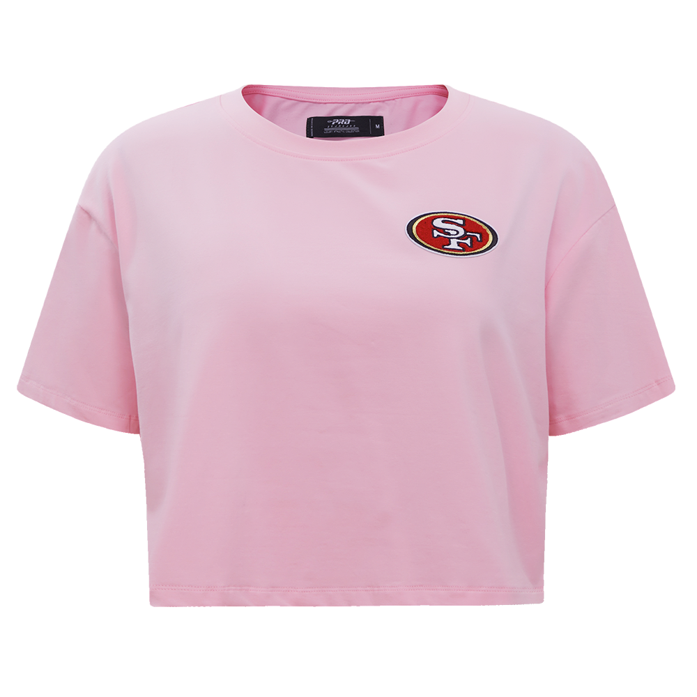 PLAYERA CROP NFL SAN FRANCISCO 49ERS CLASSIC ESSENTIALS PARA MUJER