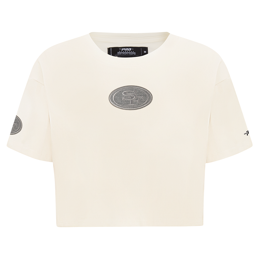 PLAYERA CROP NFL SAN FRANCISCO 49ERS REVERSE FRENCH TERRY PARA MUJER