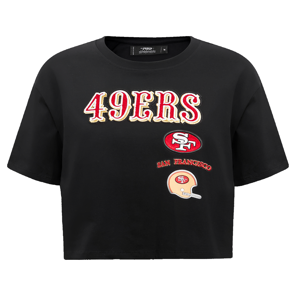 PLAYERA CROP NFL SAN FRANCISCO 49ERS RETRO CLASSICS PARA MUJER