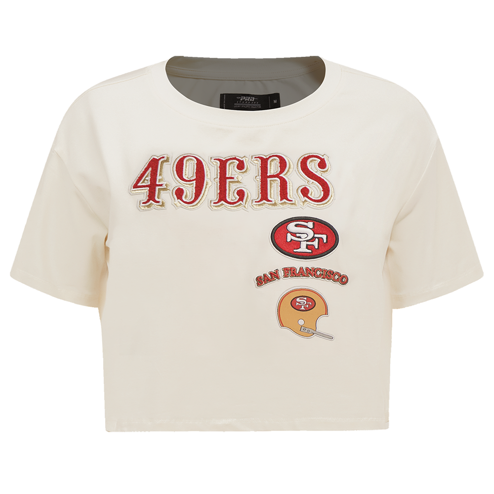 PLAYERA CROP NFL SAN FRANCISCO 49ERS RETRO CLASSICS PARA MUJER