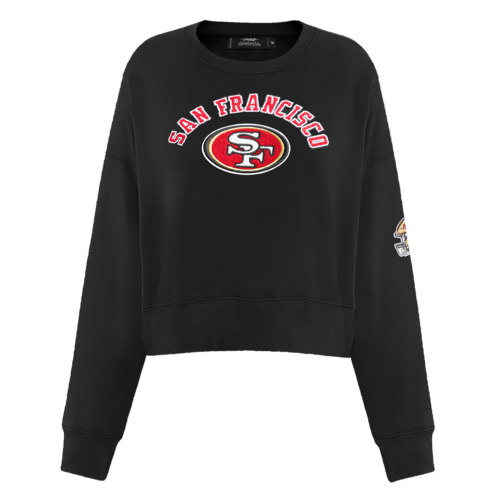 SUDADERA DE CUELLO REDONDO NFL SAN FRANCISCO 49ERS CLASSIC ESSENTIALS PARA MUJER
