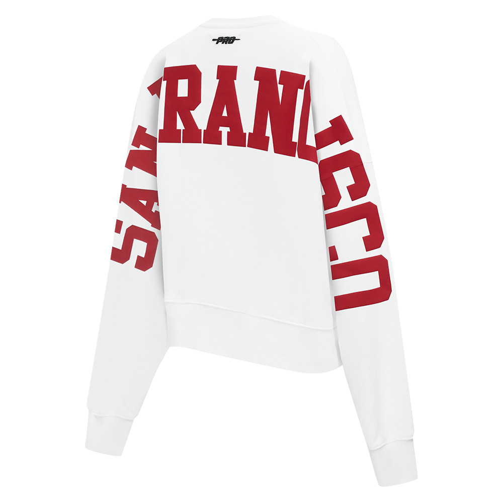 SUDADERA DE CUELLO REDONDO NFL SAN FRANCISCO 49ERS WINGSPAN PARA MUJER