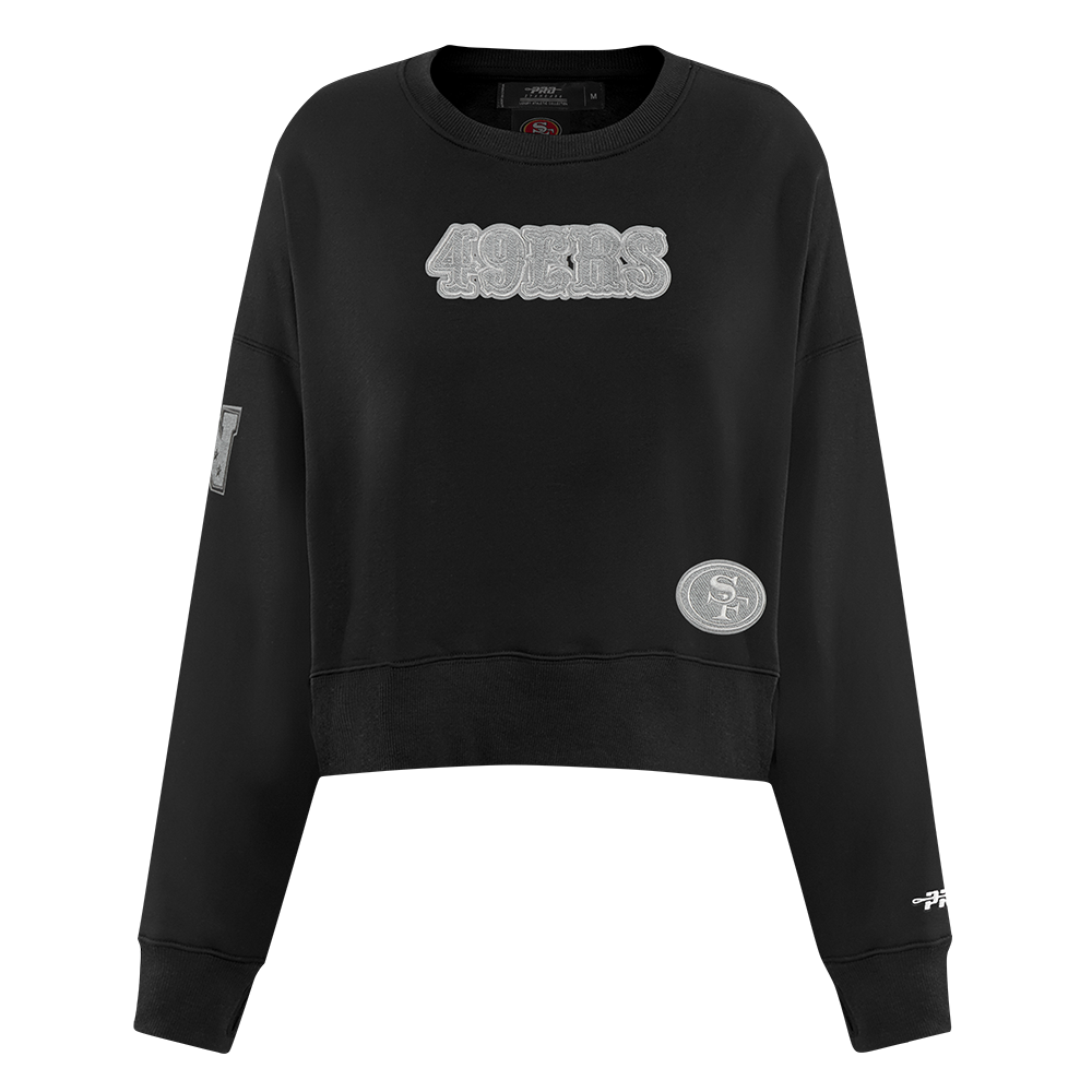 SUDADERA DE CUELLO REDONDO NFL SAN FRANCISCO 49ERS REVERSE FRENCH TERRY PARA MUJER