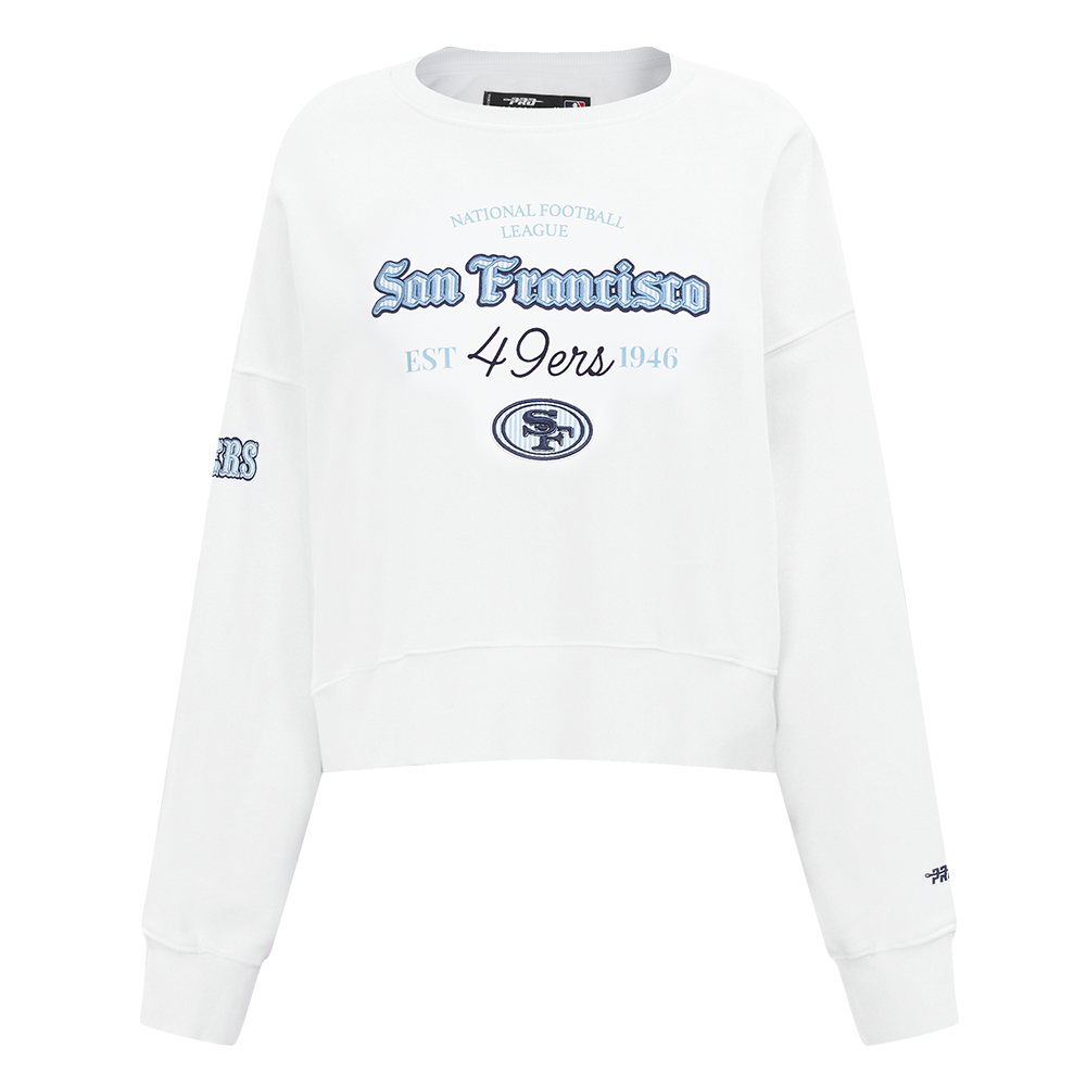 SUDADERA DE CUELLO REDONDO NFL SAN FRANCISCO 49ERS COUNTRY CLUB PARA MUJER