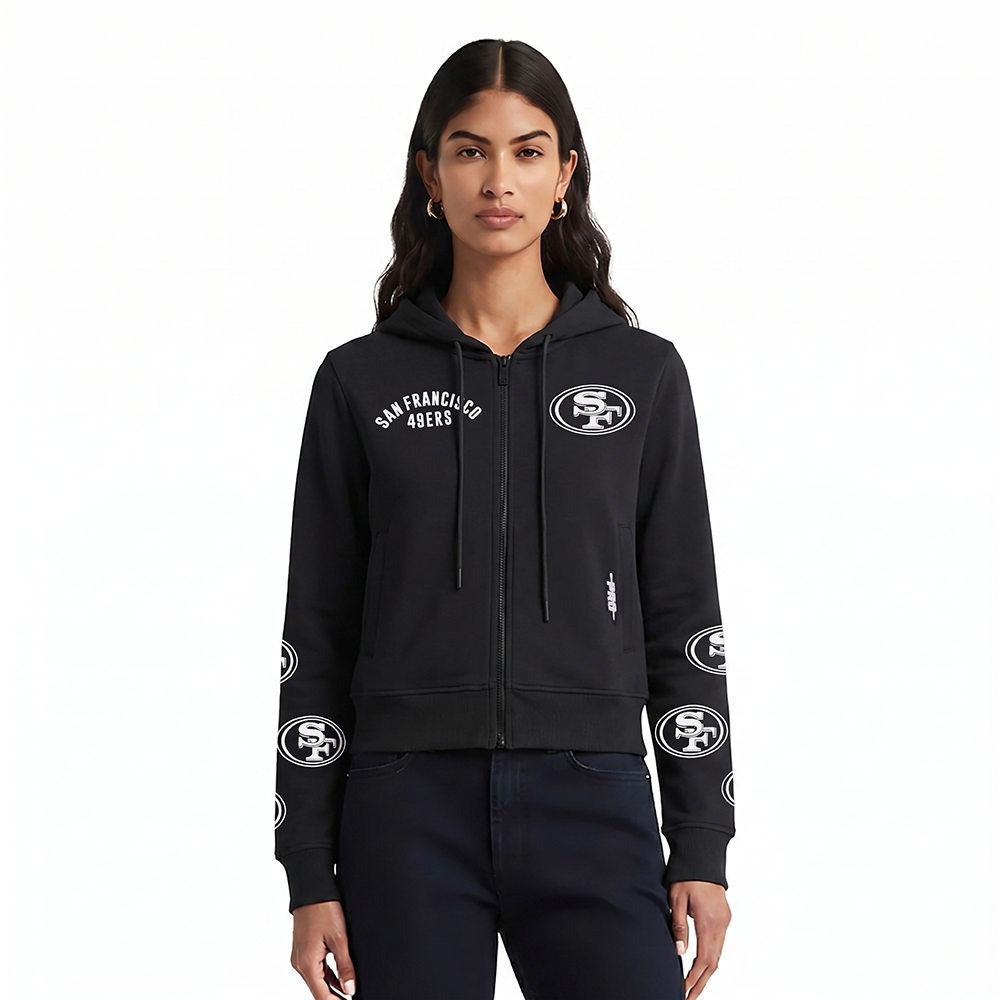 SUDADERA CON CIERRE NFL SAN FRANCISCO 49ERS ALL PRO PARA MUJER