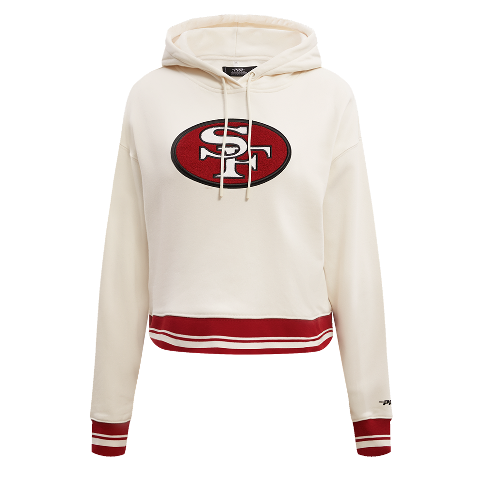 SUDADERA CON GORRO NFL SAN FRANCISCO 49ERS RETRO CLASSICS PARA MUJER