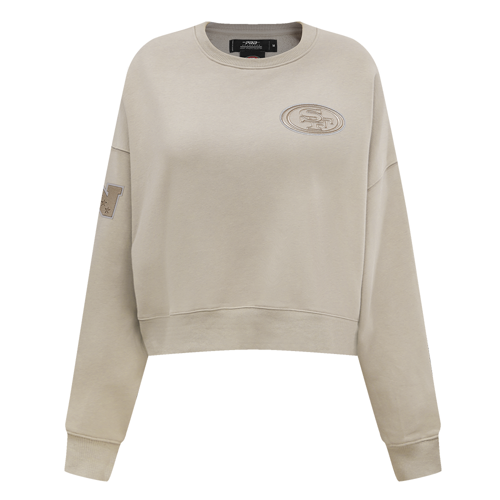 SUDADERA DE CUELLO REDONDO NFL SAN FRANCISCO 49ERS NEUTRAL PARA MUJER