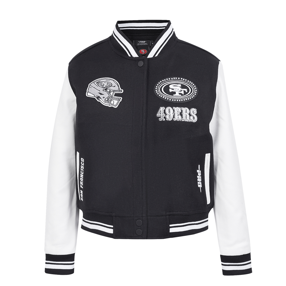 CHAMARRA UNIVERSITARIA NFL SAN FRANCISCO 49ERS PEARLS PARA MUJER