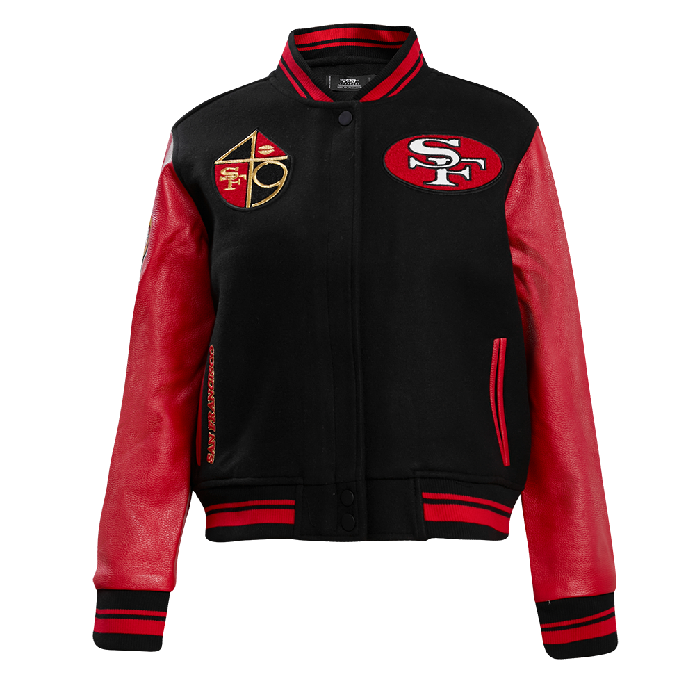 CHAMARRA UNIVERSITARIA NFL SAN FRANCISCO 49ERS RETRO CLASSICS PARA MUJER