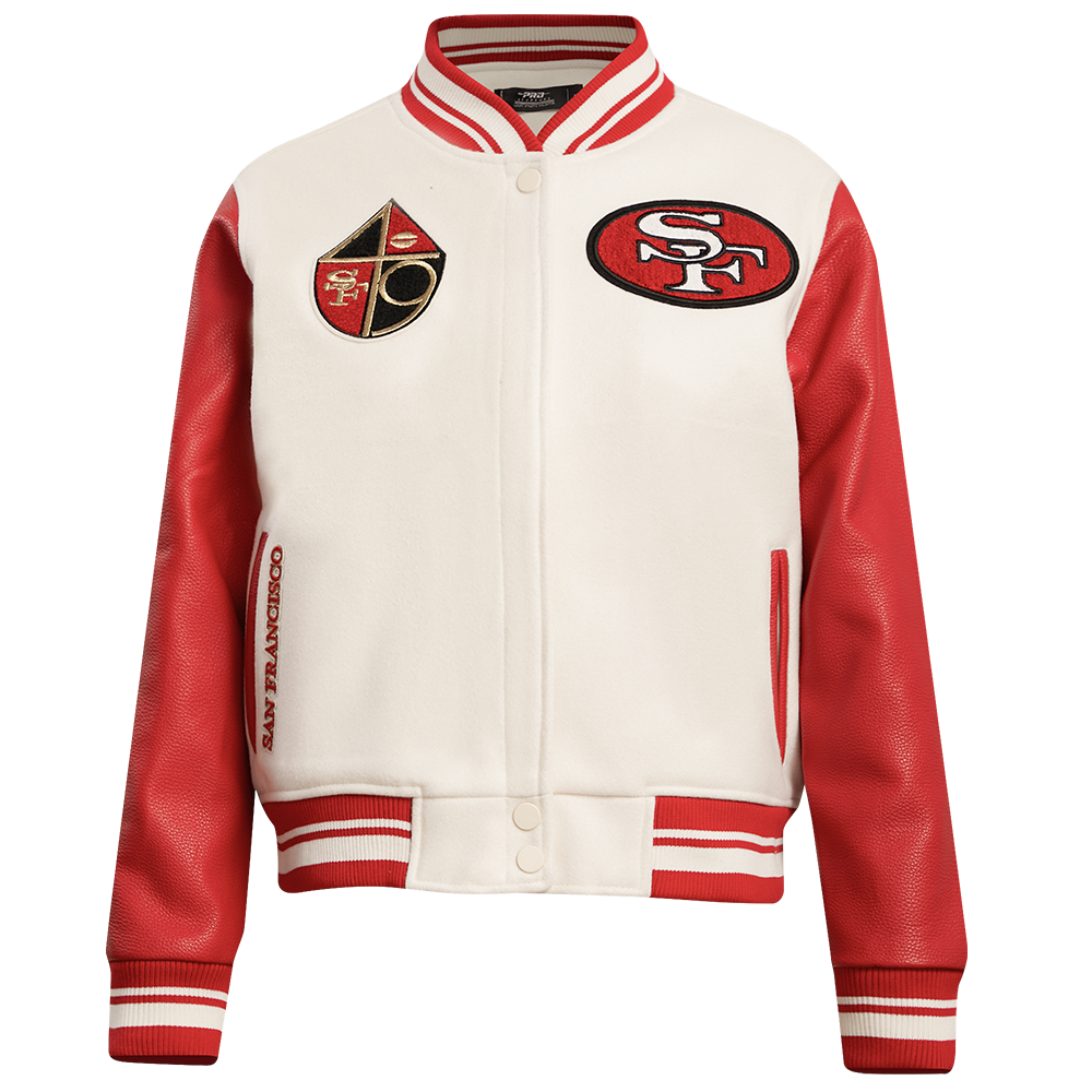 CHAMARRA UNIVERSITARIA NFL SAN FRANCISCO 49ERS RETRO CLASSICS PARA MUJER