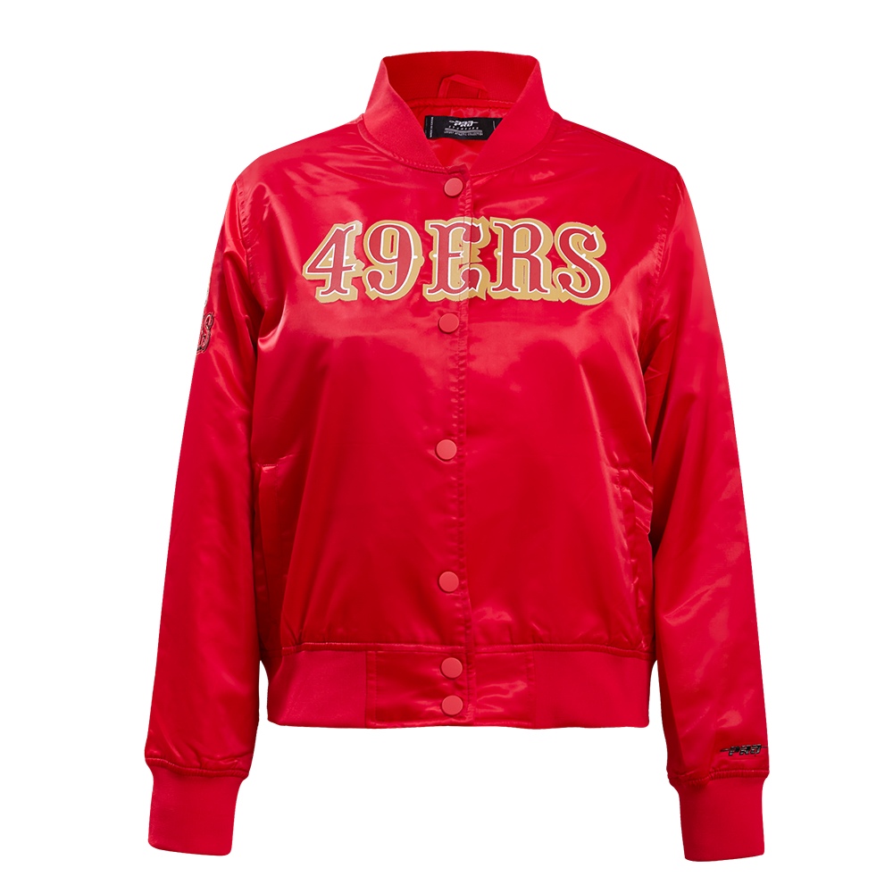 CHAMARRA DE SATÍN NFL SAN FRANCISCO 49ERS CLASSIC ESSENTIALS PARA MUJER