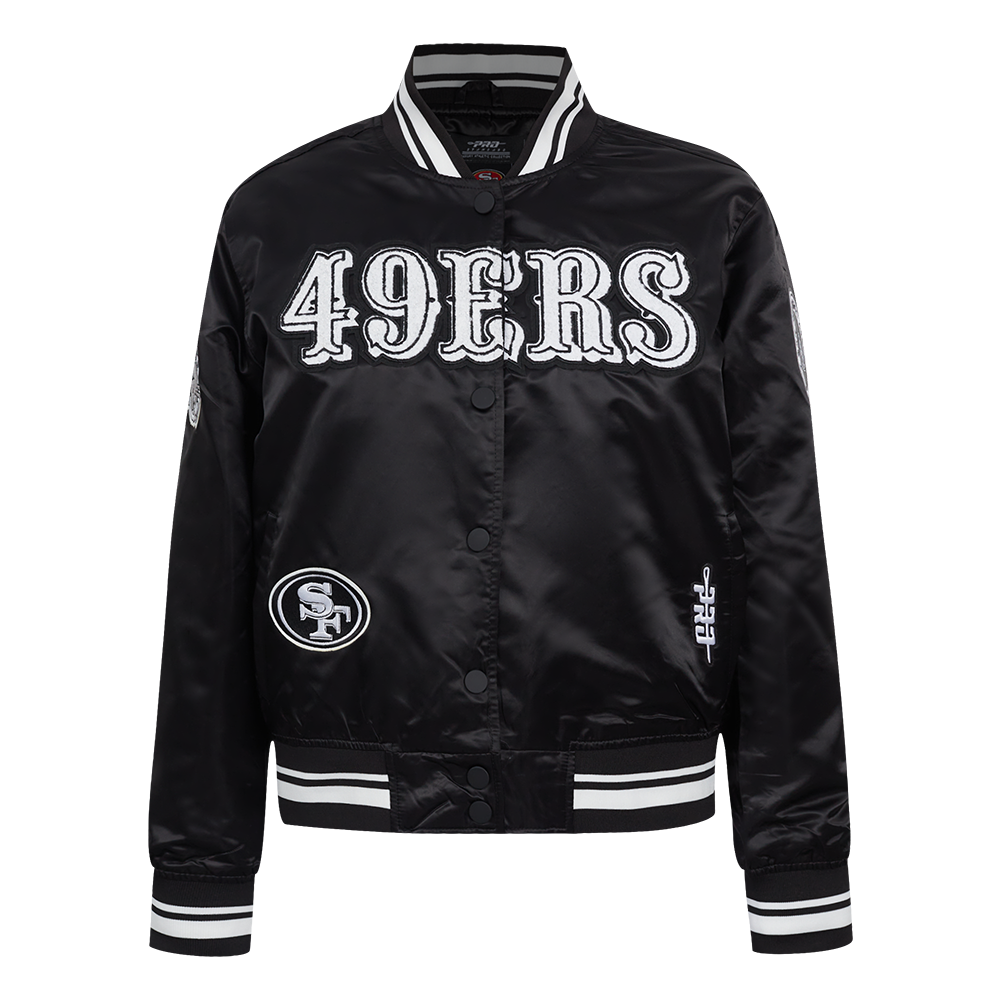 CHAMARRA DE SATÍN NFL SAN FRANCISCO 49ERS PEARLS PARA MUJER