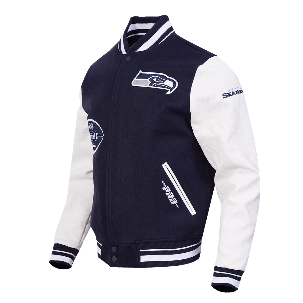 CHAMARRA UNIVERSITARIA NFL SEATTLE SEAHAWKS OLD ENGLISH