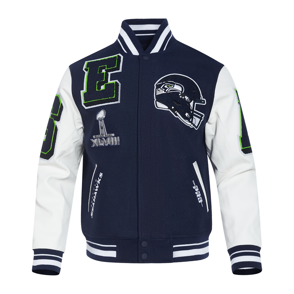 CHAMARRA UNIVERSITARIA NFL SEATTLE SEAHAWKS MASH UP