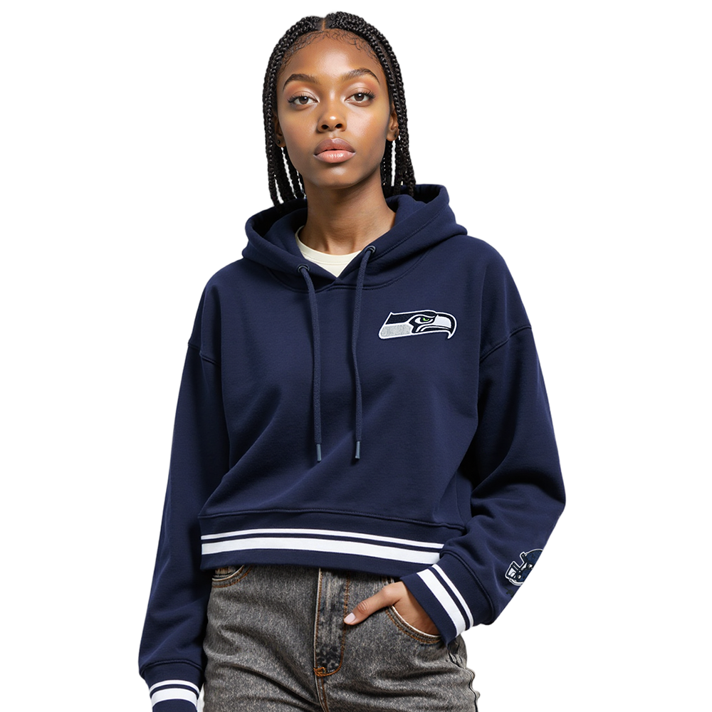 SUDADERA CON GORRO NFL SEATTLE SEAHAWKS MASH UP PARA MUJER