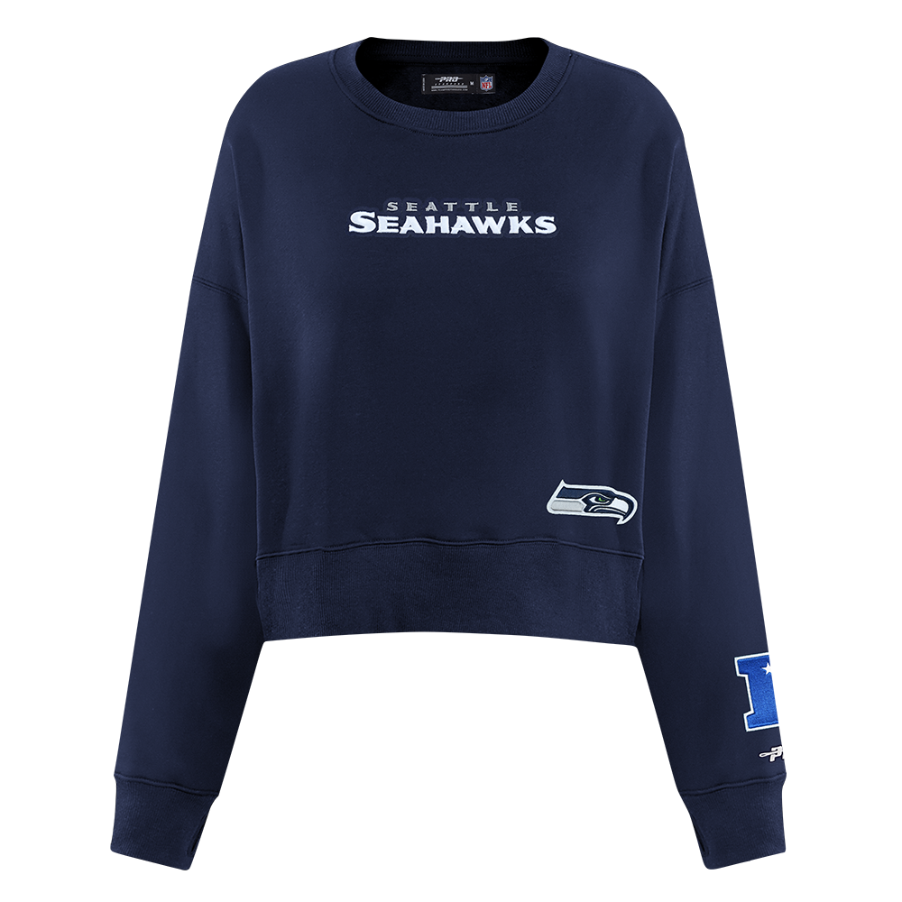 SUDADERA DE CUELLO REDONDO NFL SEATTLE SEAHAWKS WINGSPAN PARA MUJER