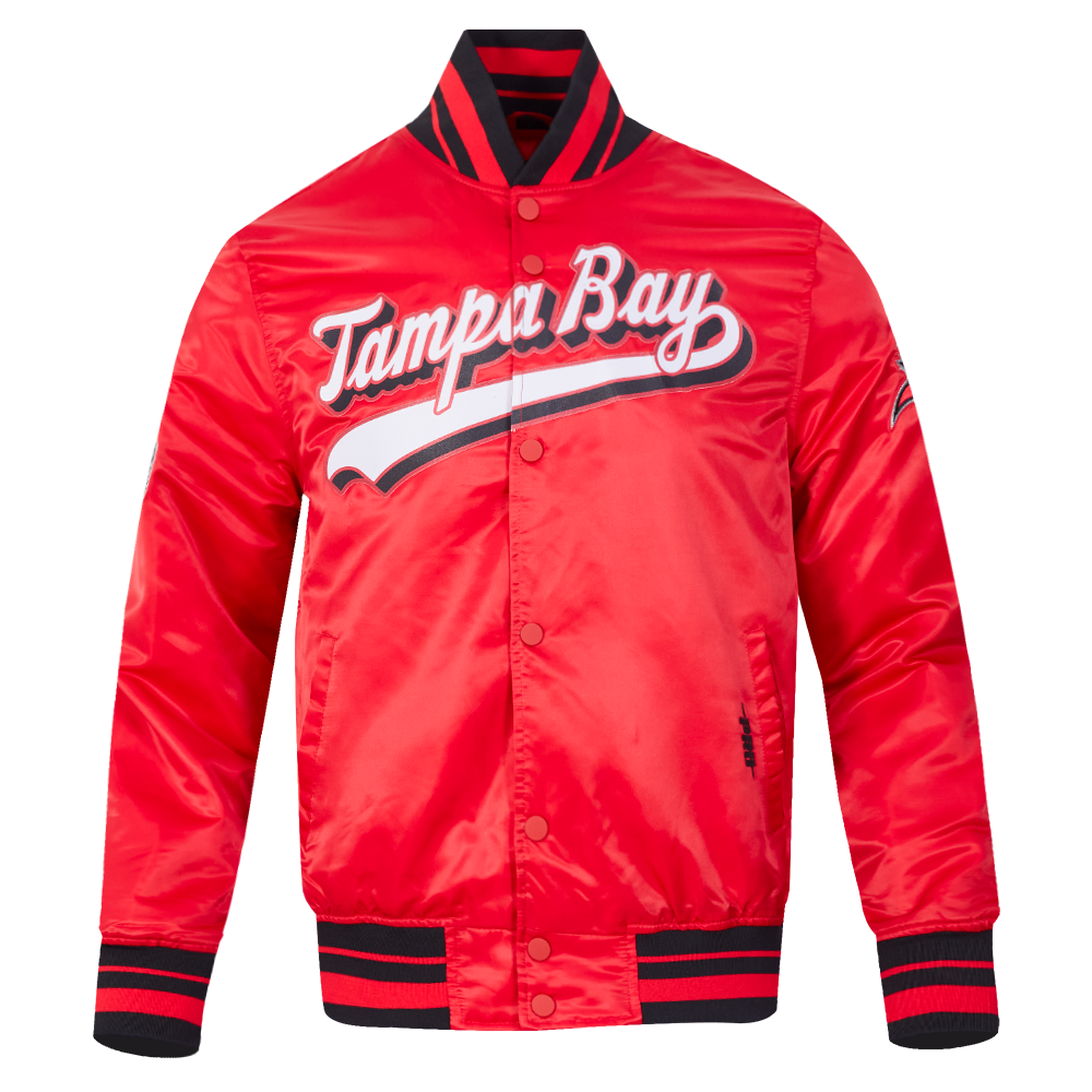 CHAMARRA DE SATÍN NFL TAMPA BAY BUCCANEERS SCRIPT TAIL