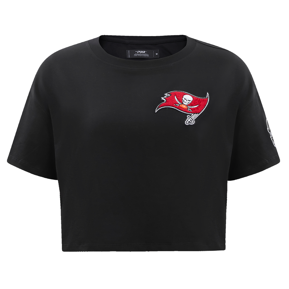 PLAYERA CROP NFL TAMPA BAY BUCCANEERS CLASSIC ESSENTIALS PARA MUJER