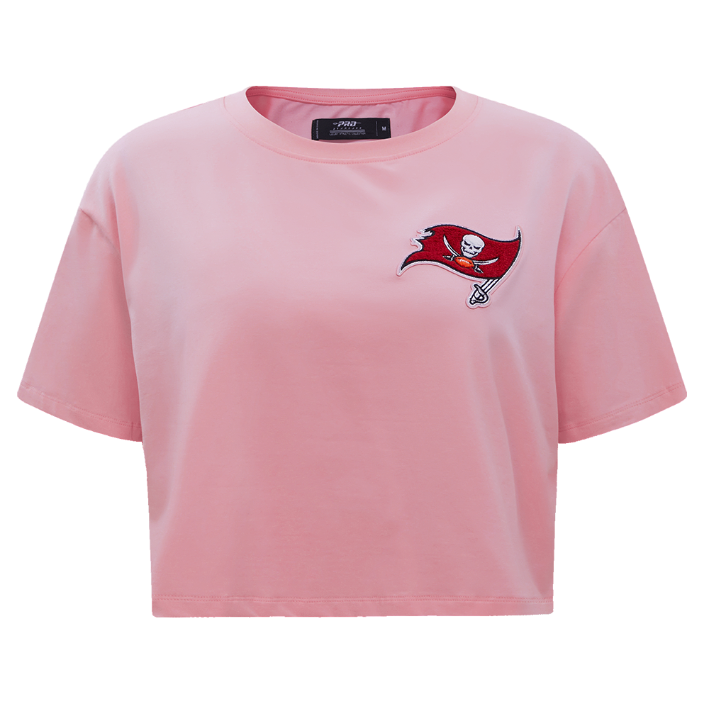 PLAYERA CROP NFL TAMPA BAY BUCCANEERS CLASSIC ESSENTIALS PARA MUJER