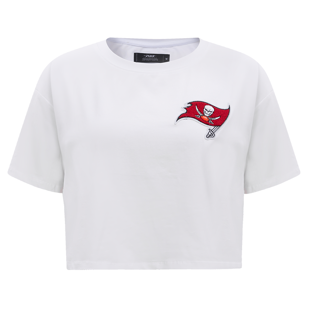PLAYERA CROP NFL TAMPA BAY BUCCANEERS CLASSIC ESSENTIALS PARA MUJER