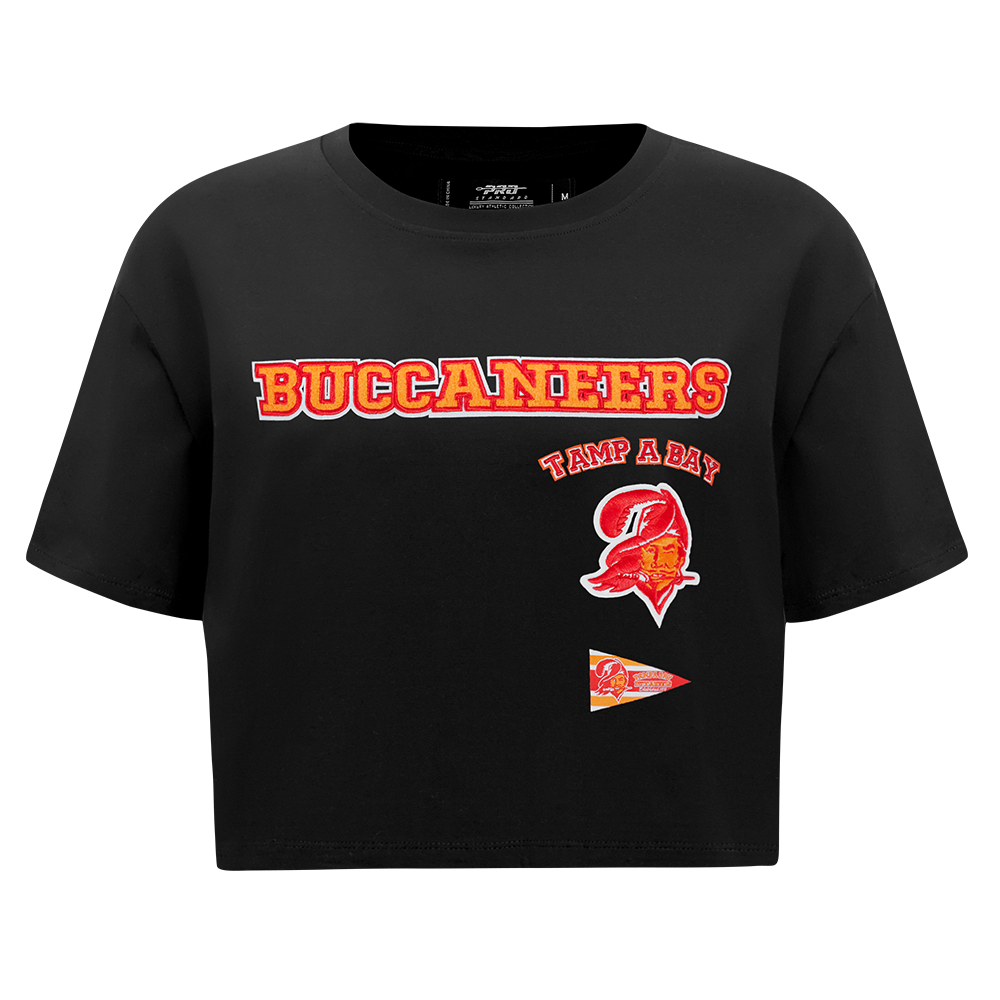 PLAYERA CROP NFL TAMPA BAY BUCCANEERS RETRO CLASSICS PARA MUJER