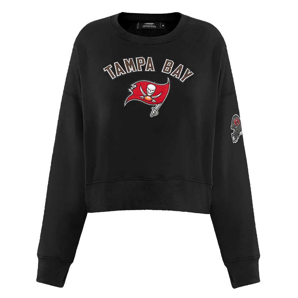 SUDADERA DE CUELLO REDONDO NFL TAMPA BAY BUCCANEERS CLASSIC CHENILLE PARA MUJER