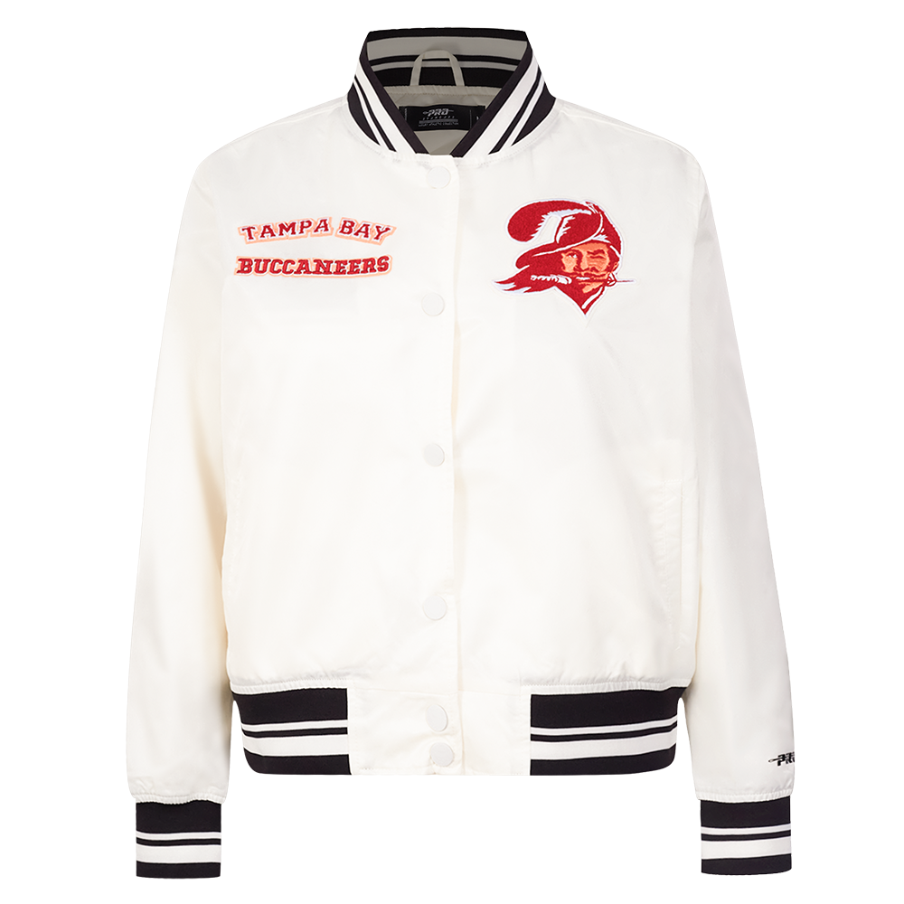 CHAMARRA DE SATÍN NFL TAMPA BAY BUCCANEERS RETRO CLASSICS PARA MUJER
