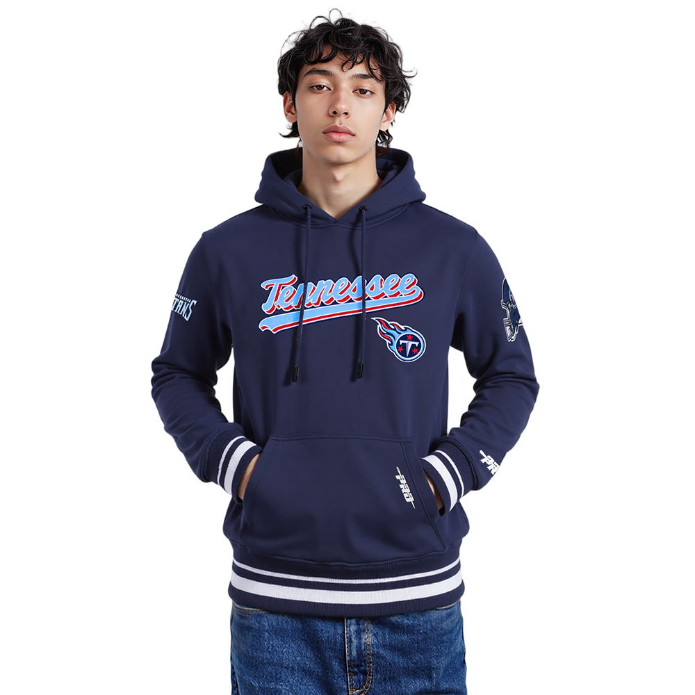 SUDADERA CON GORRO NFL TENNESSEE TITANS SCRIPT TAIL