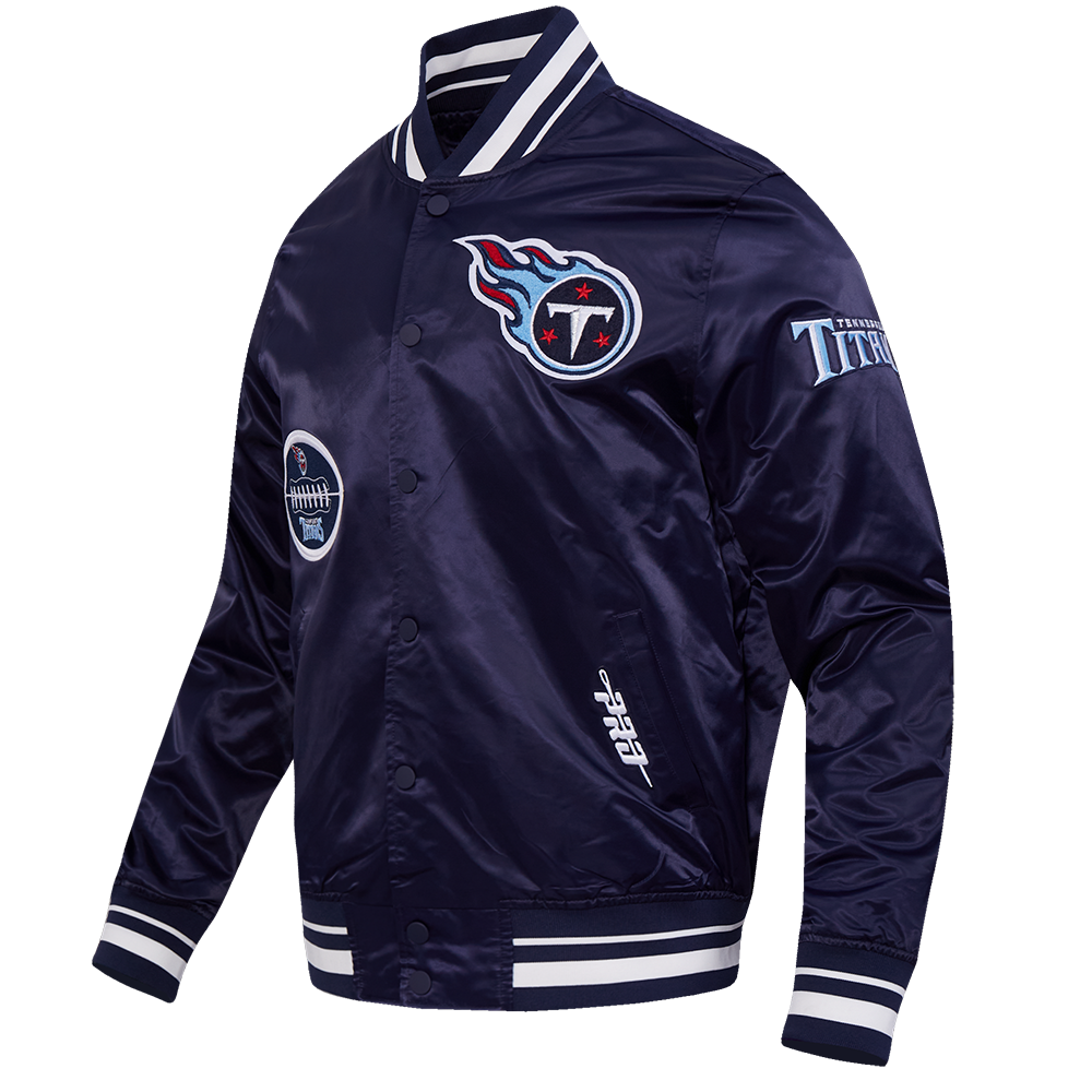 CHAMARRA DE SATÍN NFL TENNESSEE TITANS OLD ENGLISH