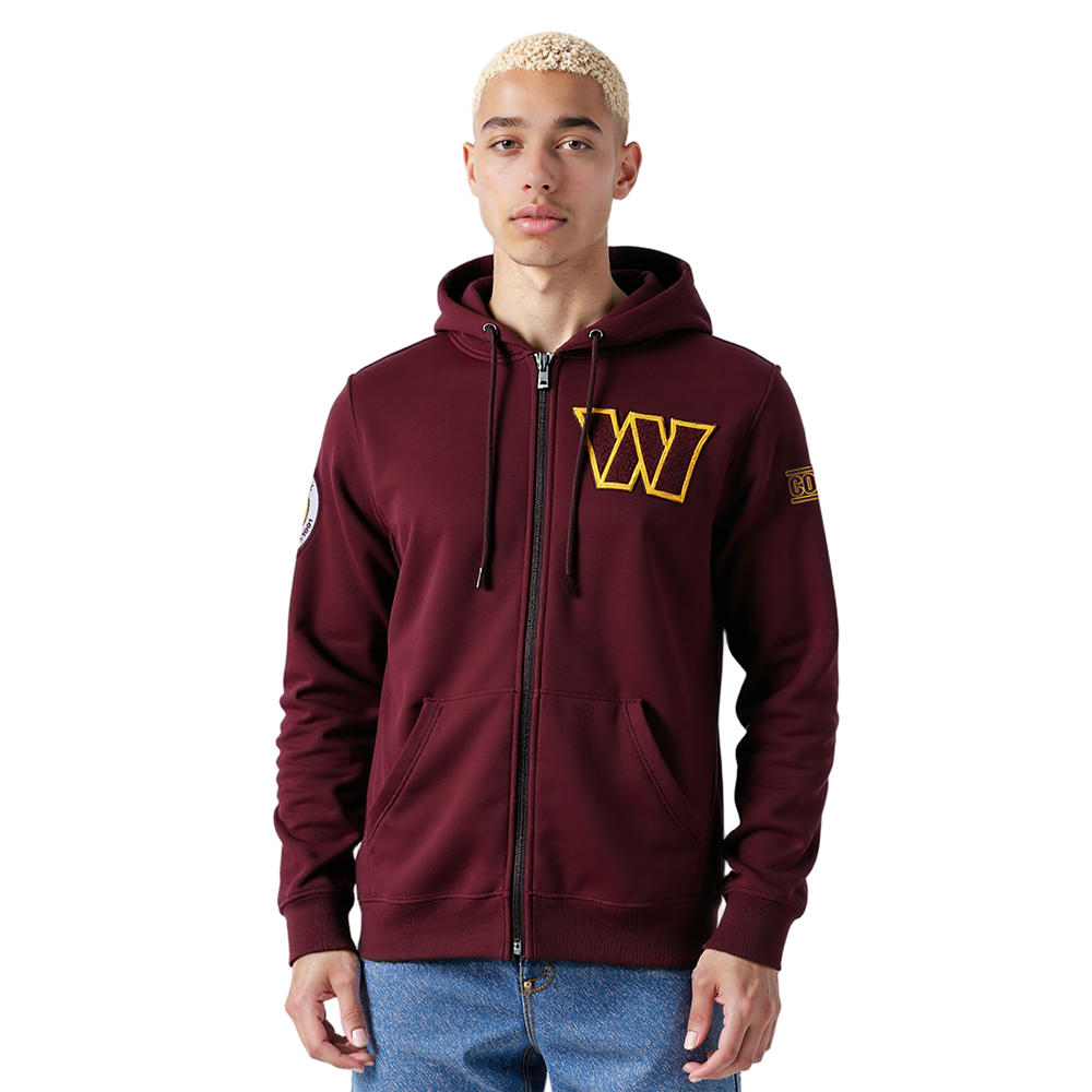 SUDADERA CON CIERRE NFL WASHINGTON COMMANDERS CLASSIC CHENILLE