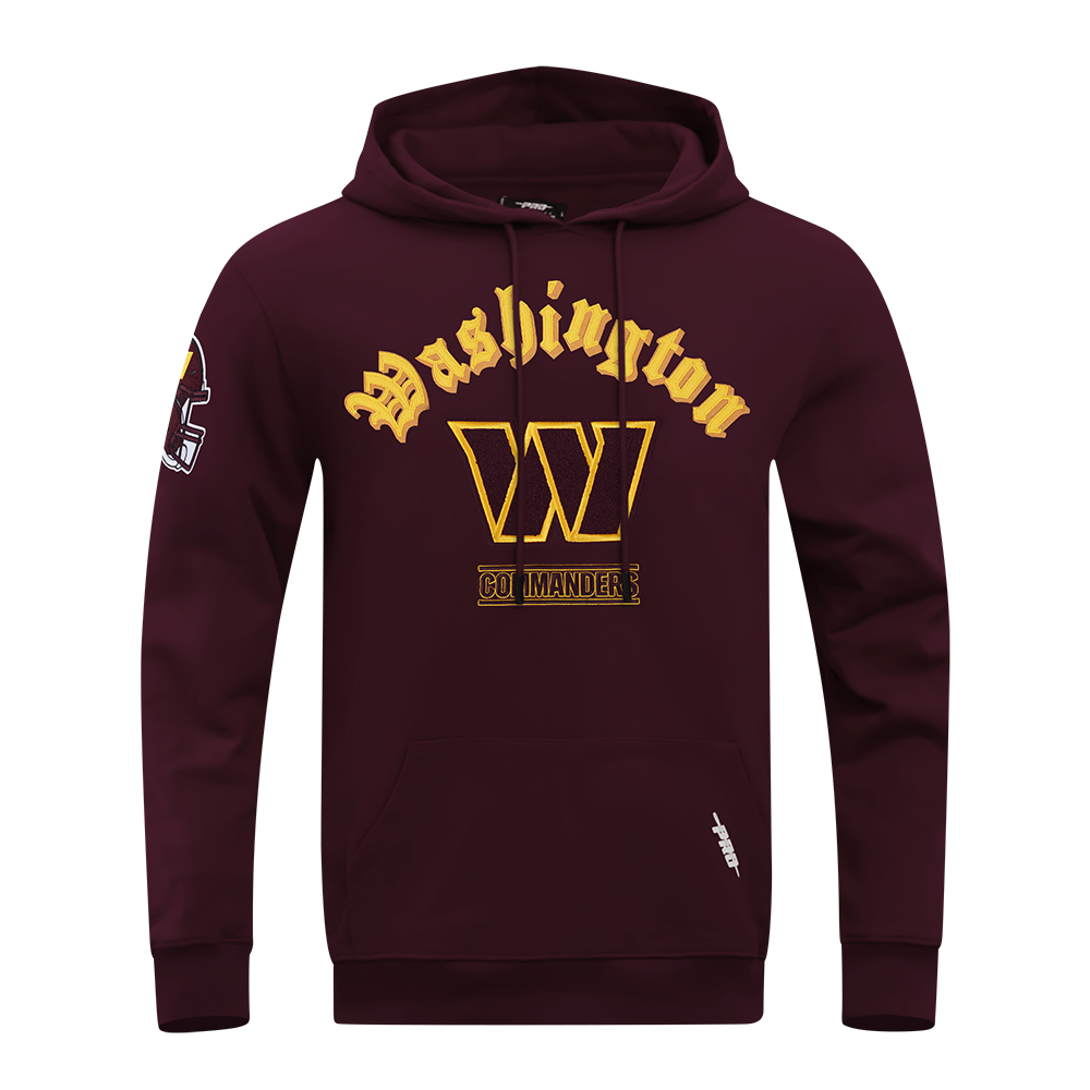SUDADERA CON GORRO NFL WASHINGTON COMMANDERS OLD ENGLISH